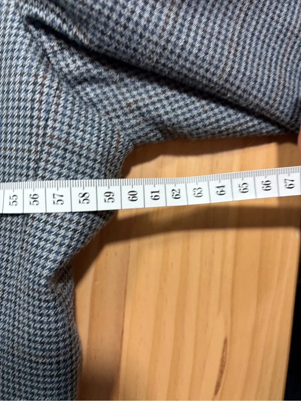 Ralph Lauren Gray-Blue Micro-Check Suit Jacket W